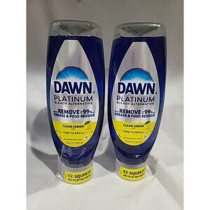 Dawn Platinum EZ-Squeeze Dish Soap Fresh Rain 2x24.3oz Bundle
